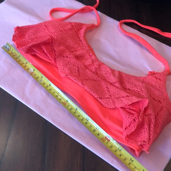 🪷 Xhiliration 2-pc bohemian neon bikini remvble pads halter top buckle close - Picture 12 of 12